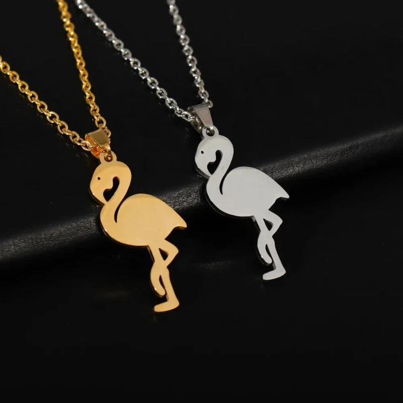 Majesteettinen Flamingokaulakoru 