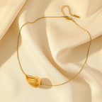 Kultainen vesipisaran riipuskaulakoru tyyli 2