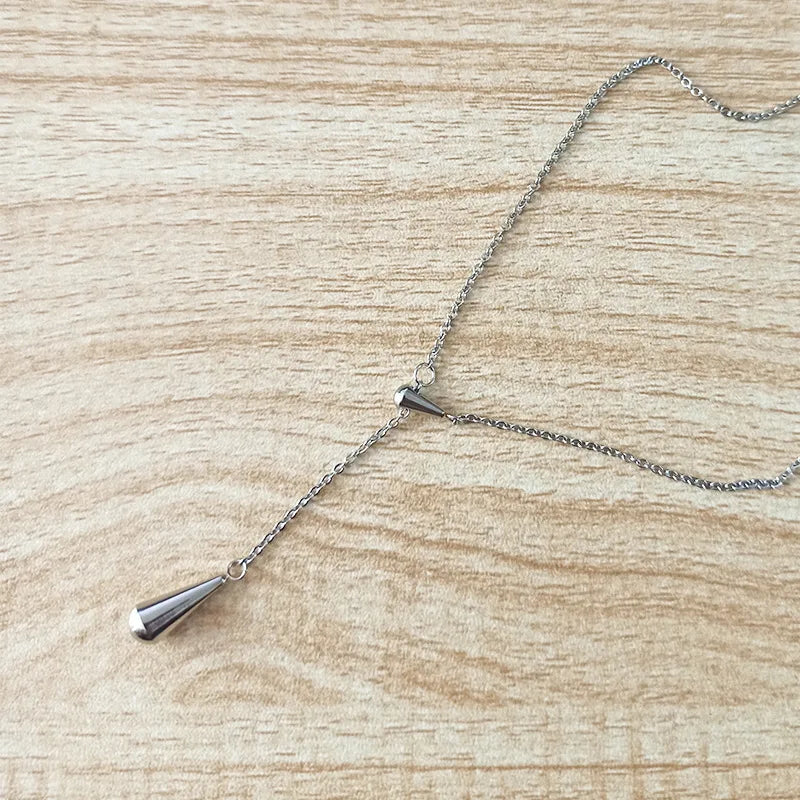 Kaulakoru Hieno Vesipisara-riipus hopea