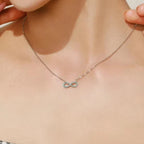 Turkoosi äärettömyysriipus kaulakoru