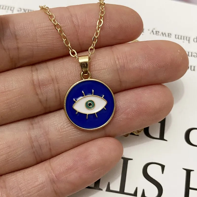 Sininen Nazar Boncuk -riipuskaulakoru