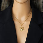 Aurinkoriipus kaulakoruun naisille