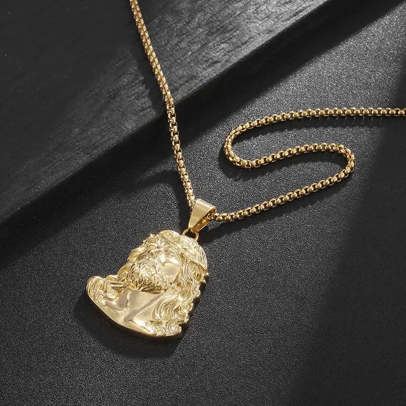 Riipuskaulakoru Jeesuksen Kristuksen pää 