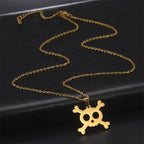 Kultainen pääkalloriipuskaulakoru