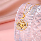 Naisten zen-riipuskaulakoru, kultainen lootuskukka