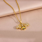 Naisten kaulakoru mehiläisriipuksella