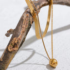 Kaulakoru Kaulapanta Suuri Vesipisara-riipus kulta