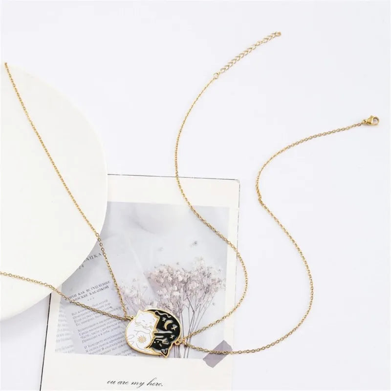 Kaulakorut pariskunnille söpöillä kissariipuksilla kulta