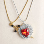 Parit kaulakorut Sydän ja Miekka riipus 