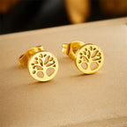 Elämänpuu-korusetti, kaulakoru, rannekoru ja korvakorut