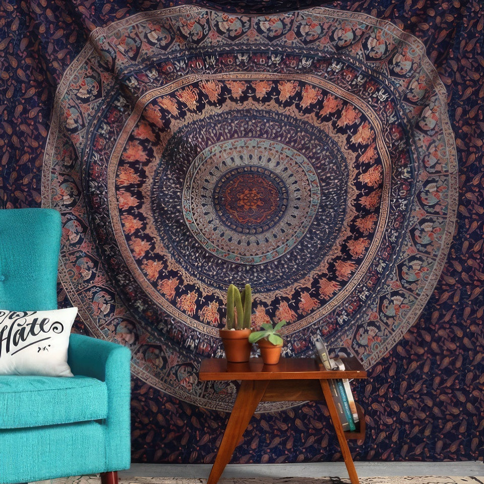 Mandala Tapestry Makuuhuone