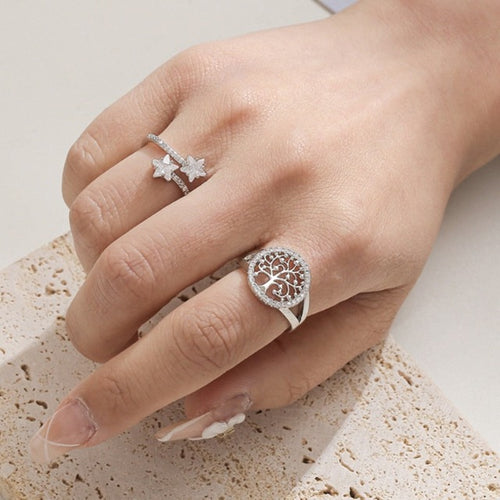 Naisten elämänpuu-sormus