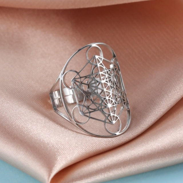 Arkkienkeli Metatronin sormus hopea