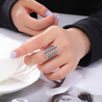 Sormus Elämän Kukka Dawapara Mandala hopea