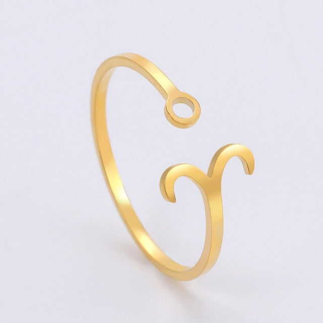 Horoskooppimerkki sormus 12 tähtikuviota