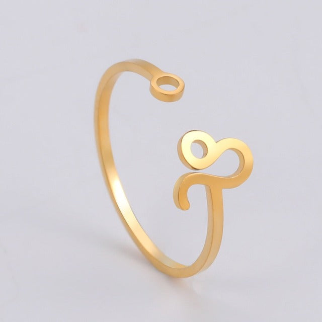 Horoskooppimerkki sormus 12 tähtikuviota