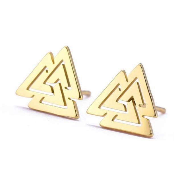 Miesten kullanväriset viikinkikorvakorut