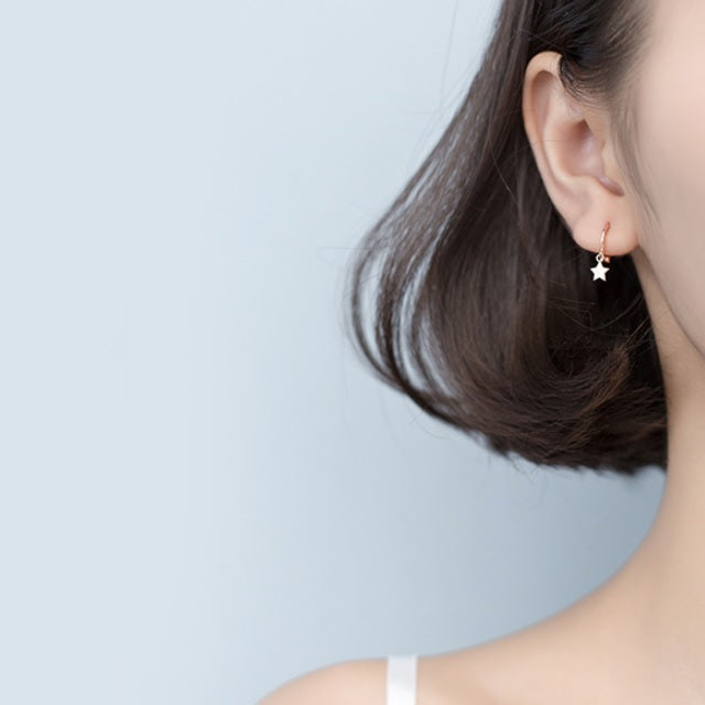 Hopeatähdet korvakorut