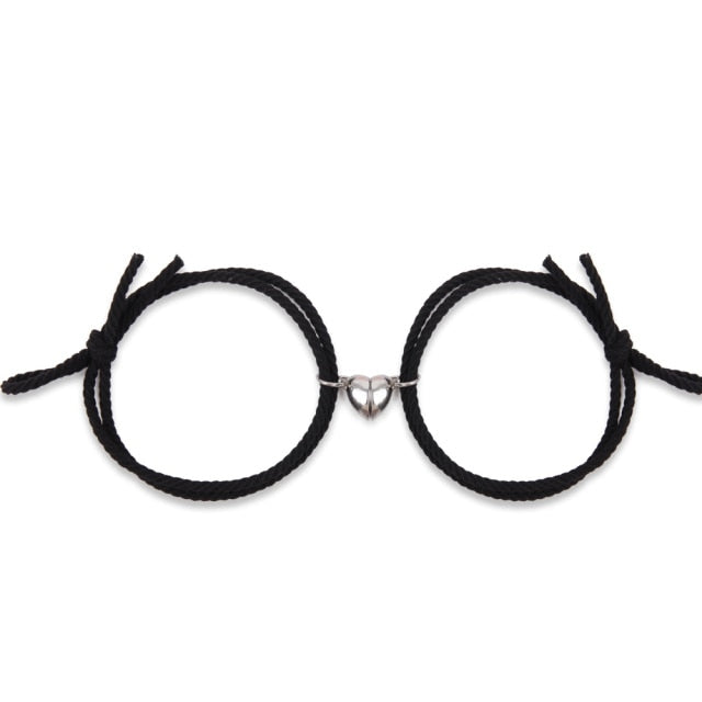 Musta ja musta magneettirannekoru pariskunnalle