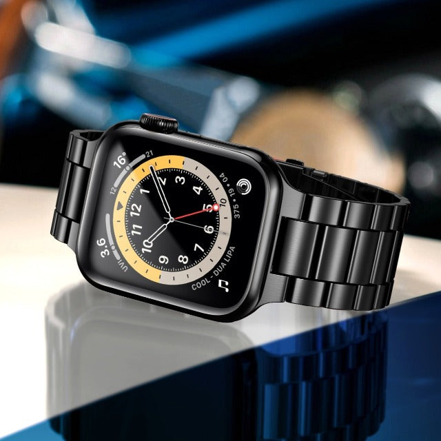 Apple Watch -ranneke ruostumattomasta teräksestä, musta