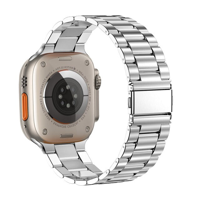 Apple Watch -ranneke ruostumattomasta teräksestä, hopea