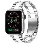Apple Watch -rannekoru hopeisesta metallista