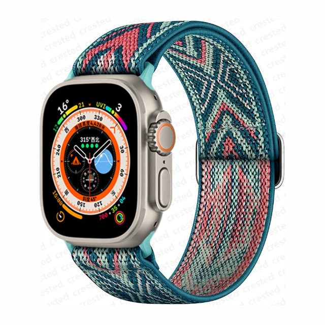 Apple Watch -ranneke sinertävässä nylonkudoksessa