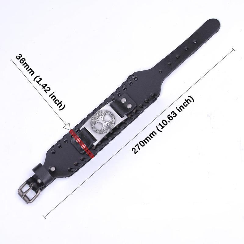 Elämänpuu-rannekoru miehille