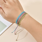 Miesten ja naisten brasilialainen punottu rannekoru