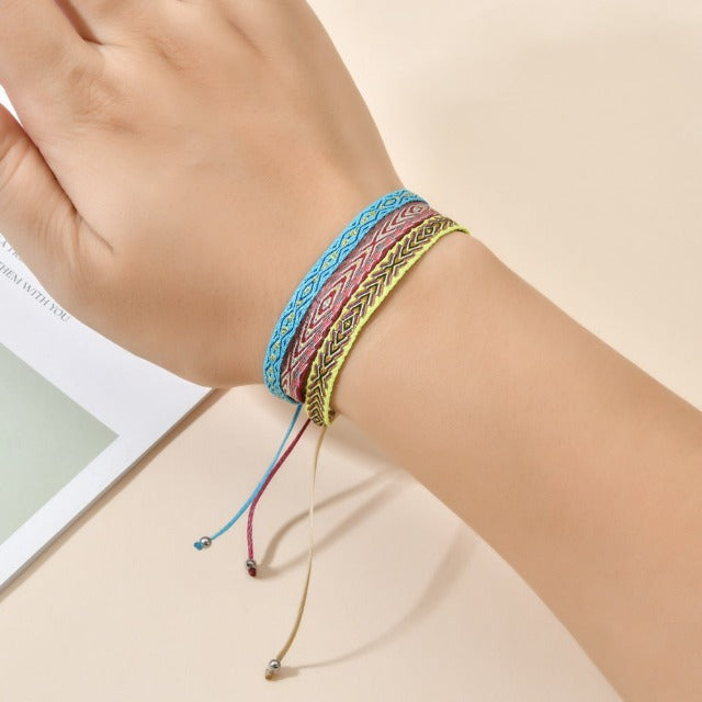 Miesten ja naisten brasilialainen punottu rannekoru