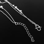 Naisten hopeinen nilkkakoru 