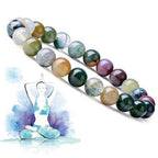 Kivinen rentouttava rannekoru naisille