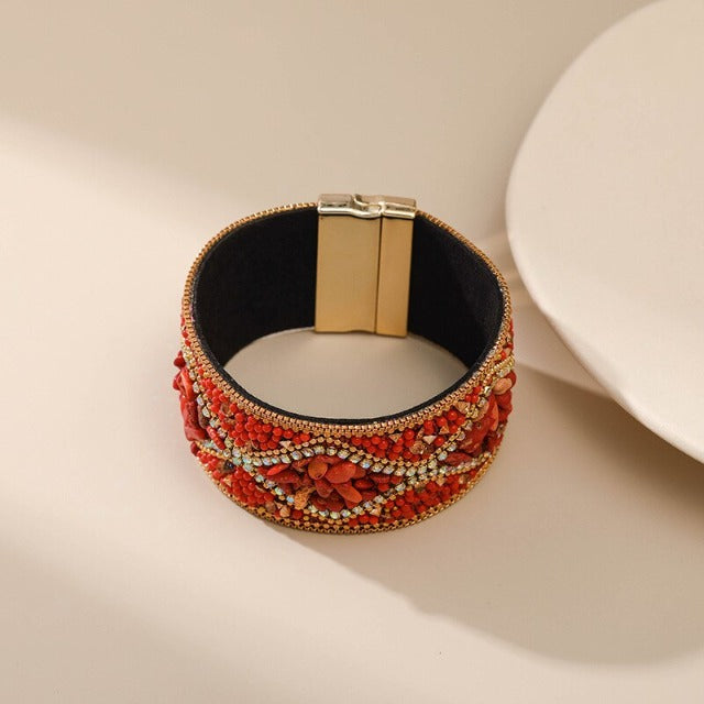 Luonnonkivi ranneke naisille