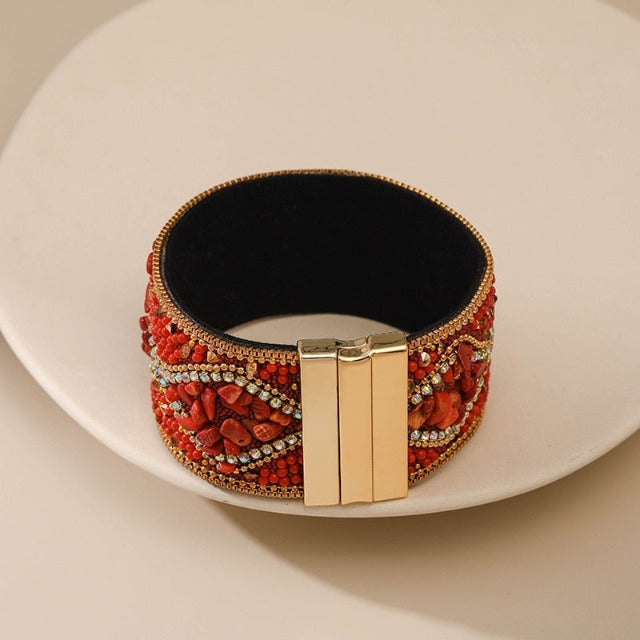 Luonnonkivi ranneke naisille