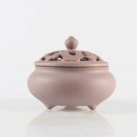 Savipoltin savukkeenpolttimelle ruusukeramiikka