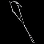 Kultainen ja hopeinen nilkkaketju naisille hopea