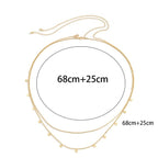 Naisten vatsaketju kulta & hopea