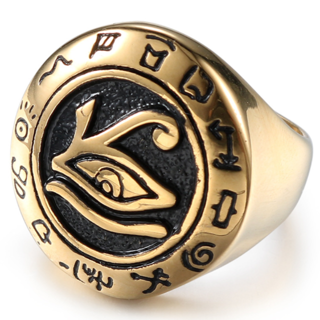 Egyptiläinen sormus kultaa ja kultaa