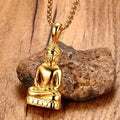 Kultainen Buddha-kaulakoru