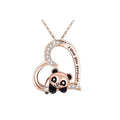Ruusukultainen Panda-kaulakoru A