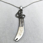 Kaulakoru Riipus Islam Muslimit Ali Zulfikarin miekka yksinkertainen