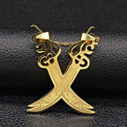 Kaulakoru Riipus Islam Muslimit Ali Zulfikarin miekka kulta