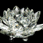 Fengshui koriste kristallilasista "Kvartsikukka" - Parantaminen, Buddhalaisuus, Valkoinen meditaatio