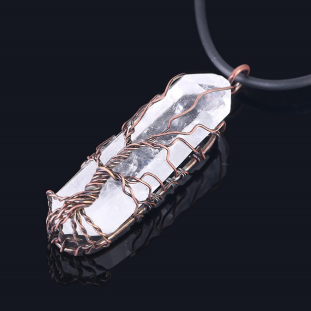 Elämänpuu-riipus Kiviriipus ja kaulakoru