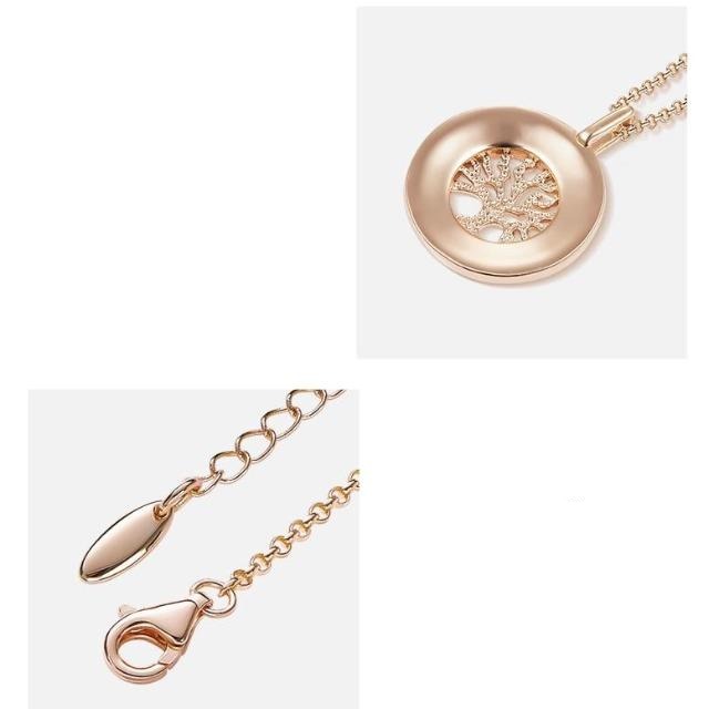 Elämänpuu-riipus ruusukultaa