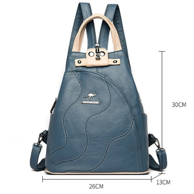 Naisten nahkainen Crossbody laukku valkoinen 